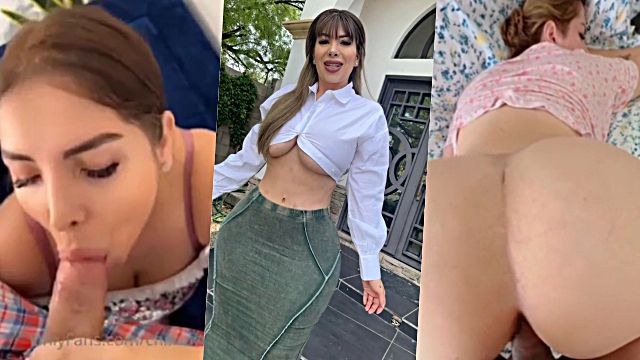 Chimo Curves chupando pollas antes de ser follada