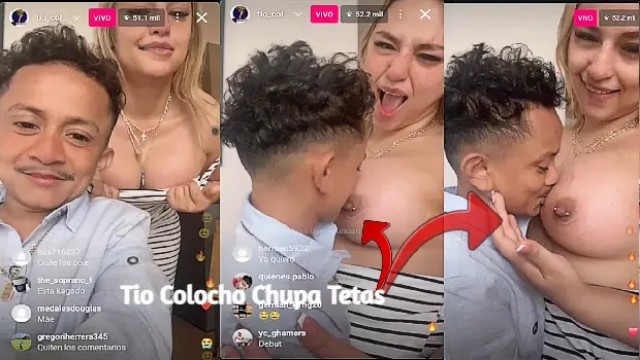 Tio Colocho Besa la Tetas de Laura Mendoza en Vivo