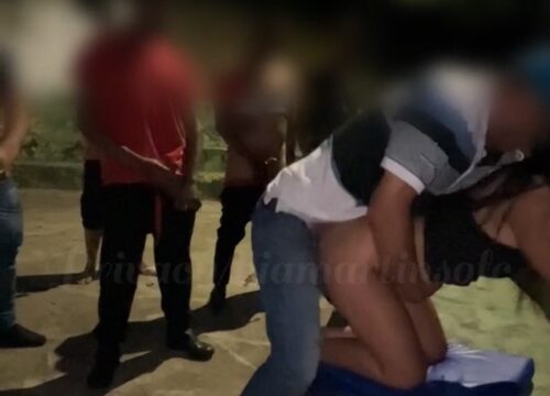 La Gente hizo fila para follarse a la puta Bia Martins